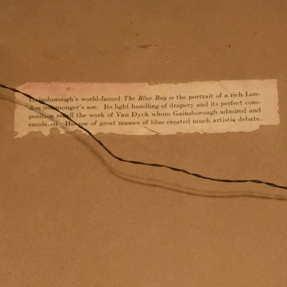 Vintage Thomas Gainsborough Pinky & Blueboy pictures framed behind glass - Picture 6 of 8